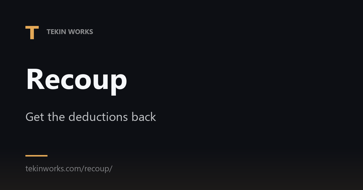 Recoup — Retail Deduction Recovery